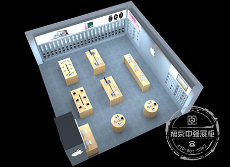 南京新一城蘋果手機專賣店展柜設(shè)計制作